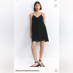 H&M black mini dress